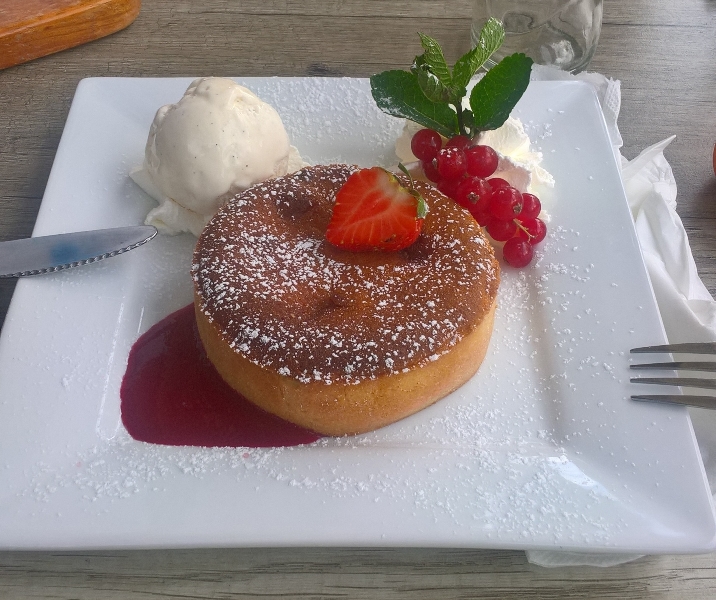 Taart met topping